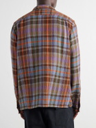 Polo Ralph Lauren - Checked Cotton-Waffle Shirt - Brown