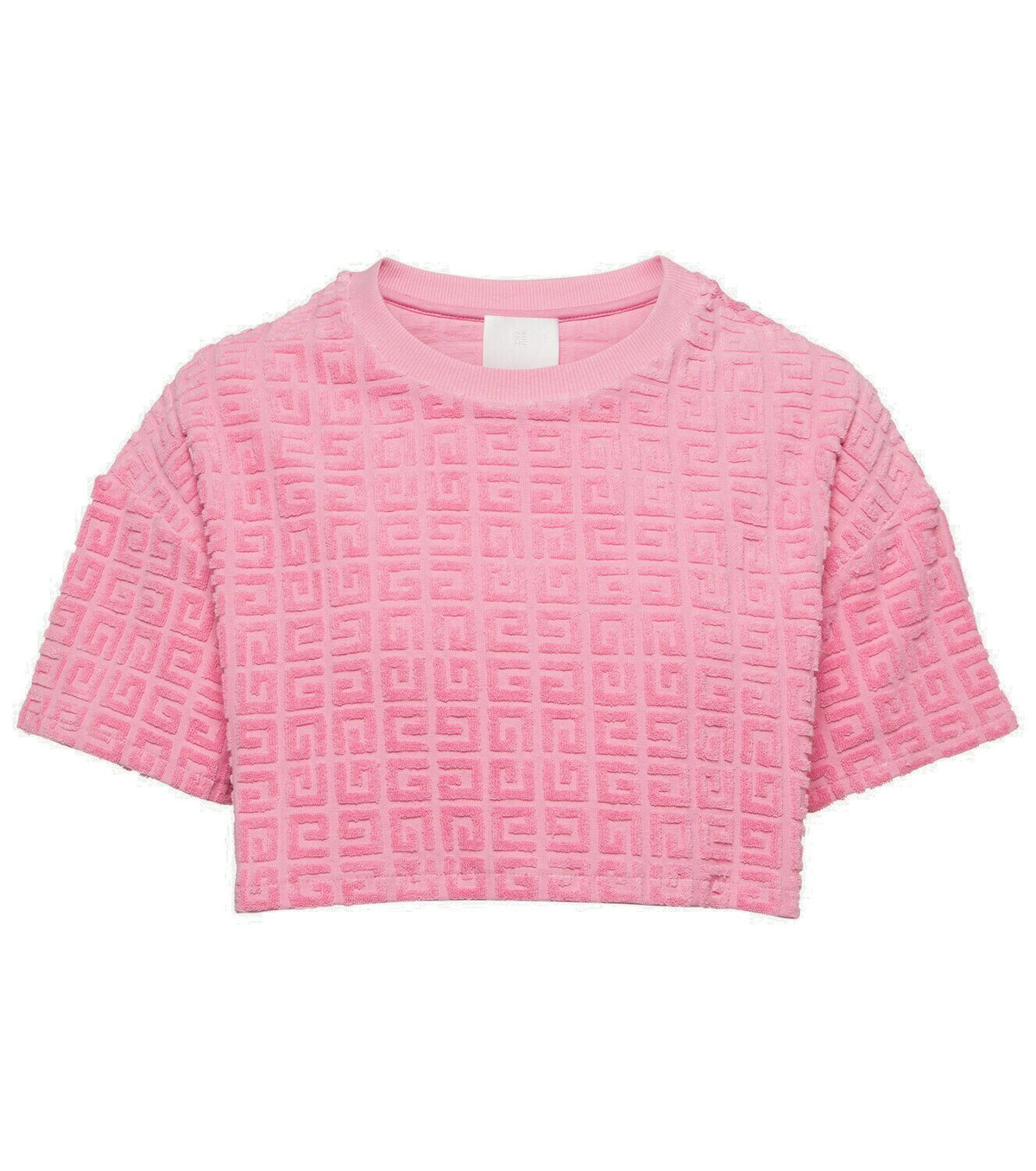 Givenchy Logo striped cotton jersey crop top Givenchy