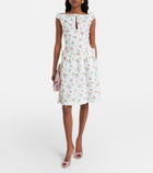 Shushu/Tong Floral pleated miniskirt