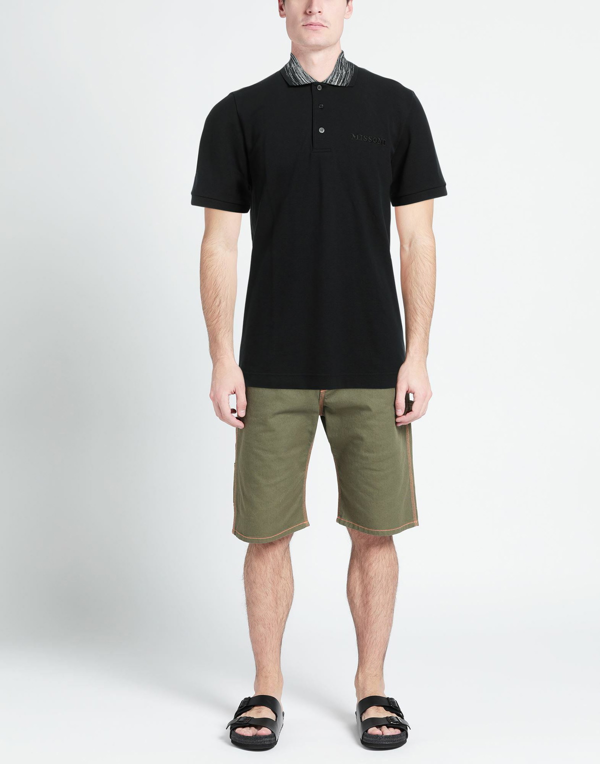Missoni Mens Polo shirt in Black