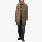 mfpen Men's Wool Scarf in Brown Check 