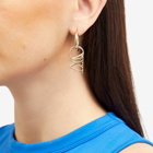 Off-White Women's Hoop Earrings in Gold