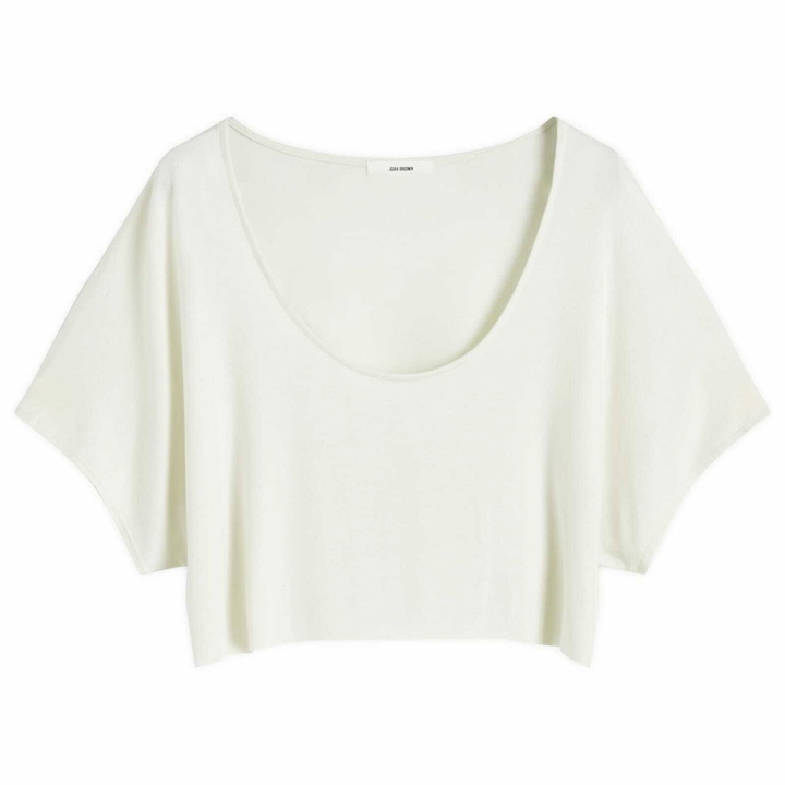 Photo: Joah Brown Women's Slouchy Crop T-Shirt in Chalk