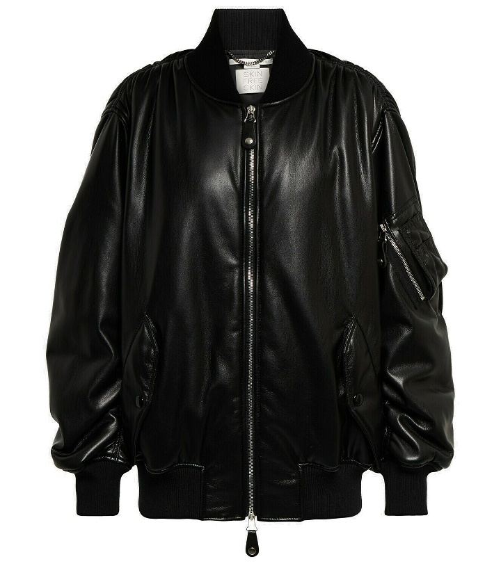 Photo: Stella McCartney - Faux leather bomber jacket