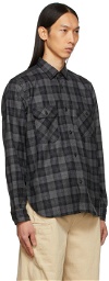 Junya Watanabe Grey 'eYe' Check Flannel Shirt