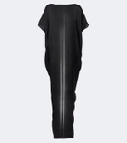 Rick Owens Dagger printed satin maxi dress