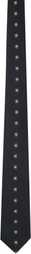 YOHJI YAMAMOTO Black Ant Pattern JQ Derby Tie
