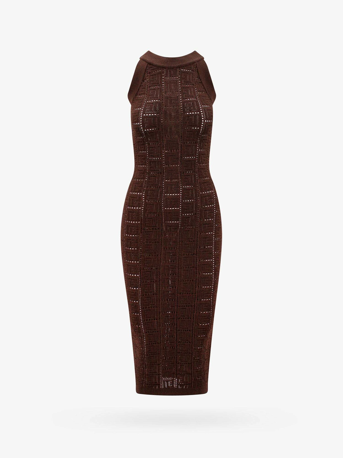 Balmain Dress Brown Womens Balmain