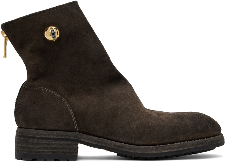 Photo: UNDERCOVER Brown Guidi Edition UC1D4F01-1 Boots