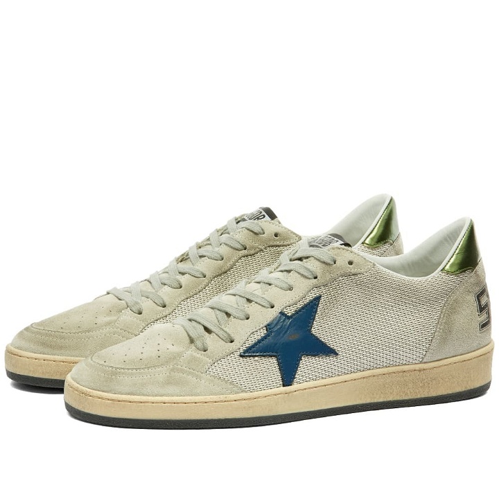 Photo: Golden Goose Ball Star Leather Suede Sneaker