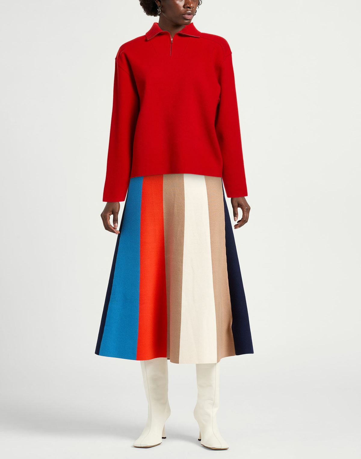Auralee Womens Sweater in Red