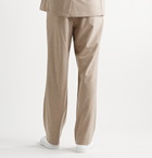 Auralee - Mélange Wool-Flannel Drawstring Suit Trousers - Neutrals