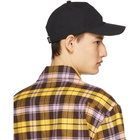 Acne Studios Black Twill Baseball Cap