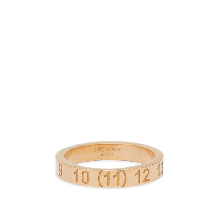 Photo: Maison Margiela Men's Embossed Number Logo Band Ring in Gold