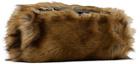 Toga Pulla Brown Hand Faux-Fur Bag