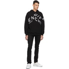 Givenchy Black and White Refracted Logo Hoodie