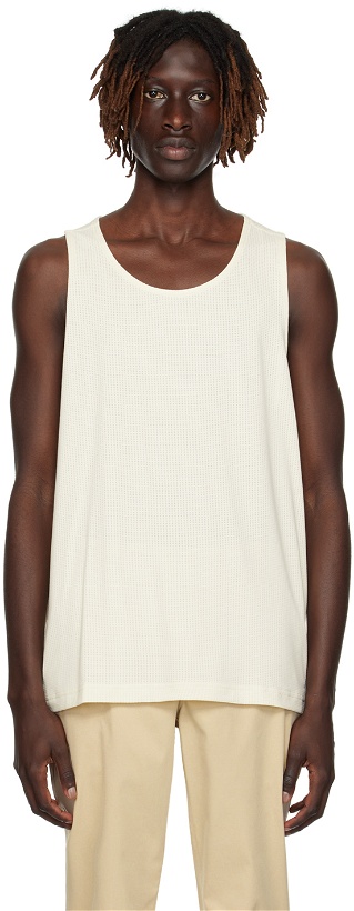 Photo: Outdoor Voices Off-White Bonded Tank Top