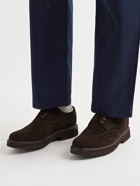 Grenson - Archie Suede Wingtip Brogues - Brown