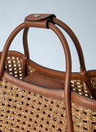Max Mara Woven Leather Tote Bag