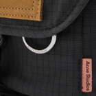 Acne Studios Men's Post Ripstop Suede Mini Messenger Bag in Dark Grey/Old Pink