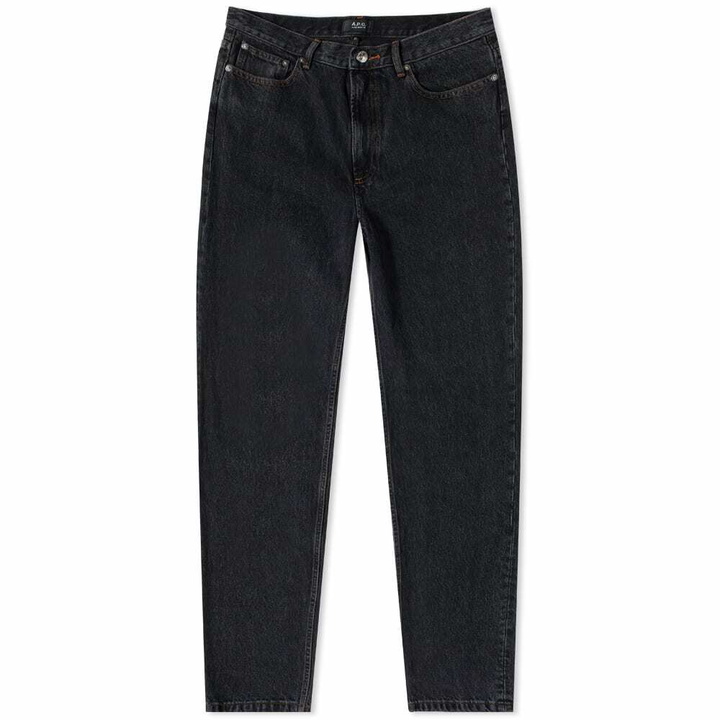 Photo: A.P.C. Men's Martin Loose Fit Jean in Washed Black