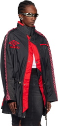 Prototypes Black & Red Outline Coach Parka