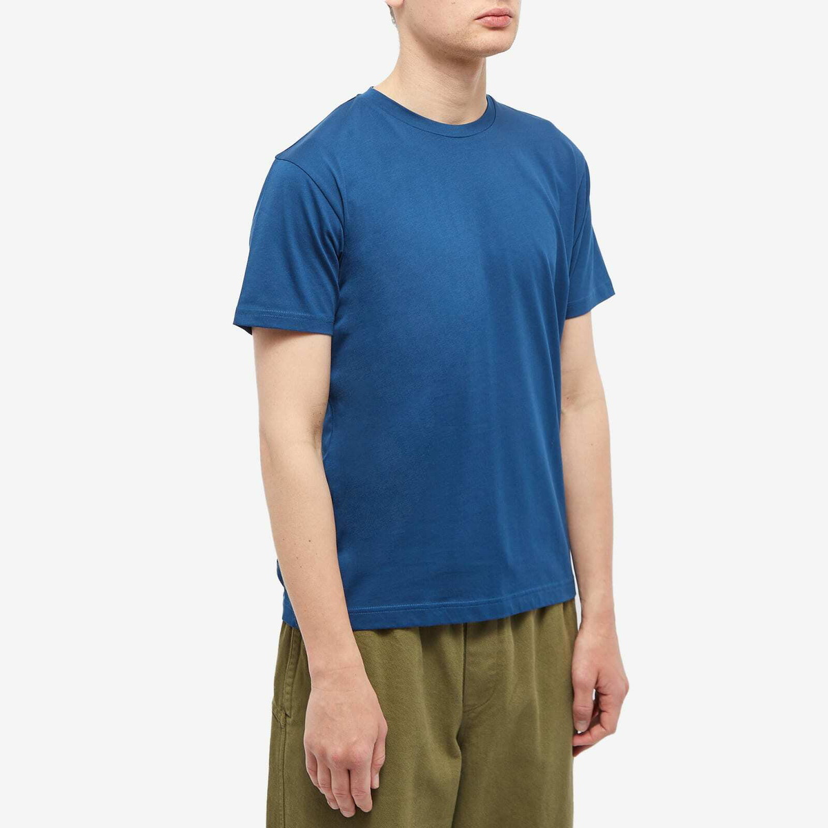 Sunspel Men's Organic Riviera T-Shirt in Coast