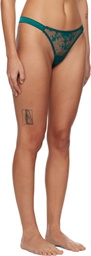 Fleur du Mal Blue Untie Me Thong