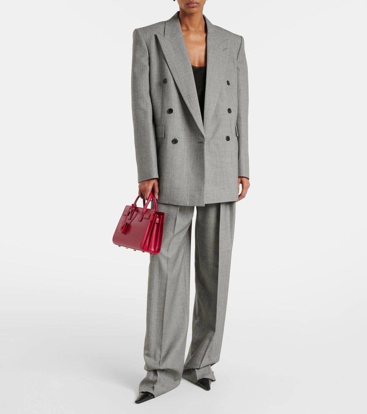 Saint Laurent Sac De Jour Nano leather tote bag
