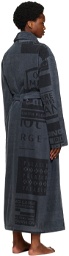 Martine Rose Gray Tommy Jeans Edition Jacquard Toweled Coat