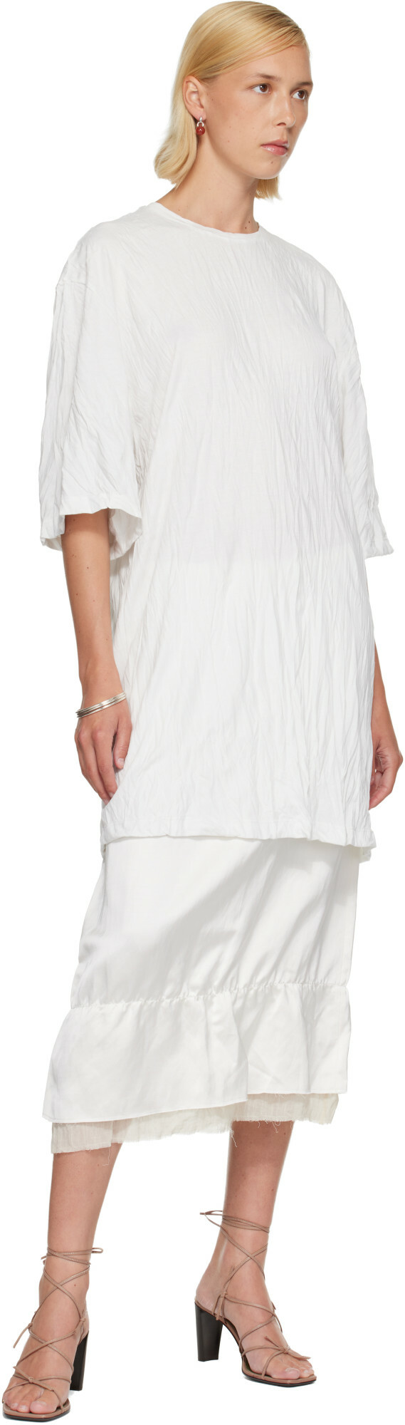 TOTEME White Relaxed Tee Minidress