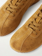 AMI PARIS - Perforated Suede Sneakers - Brown