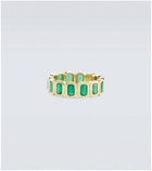 Shay Jewelry 18kt gold ring with emeralds