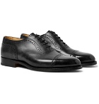 Tricker's - Trenton Cap-Toe Leather Oxford Brogues - Black