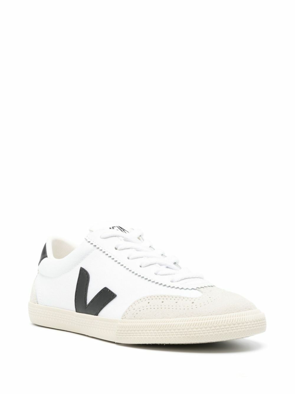 VEJA White Volley Leather Sneakers