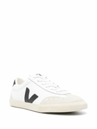 VEJA White Volley Leather Sneakers