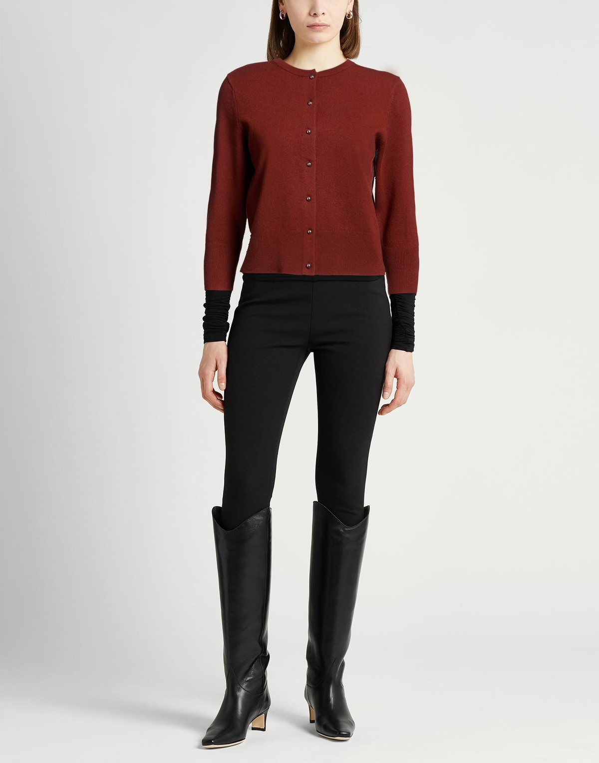 Vince. Womens Cardigan Brick