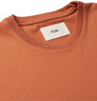 Folk - Assembly Garment-Dyed Cotton-Jersey T-Shirt - Red