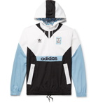 adidas Consortium - Have a Good Time Logo-Embroidered Colour-Block Nylon Hooded Jacket - Men - Blue