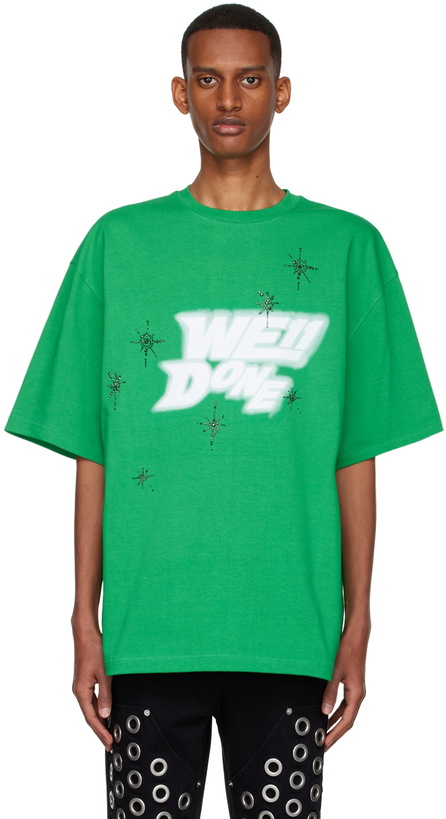 Photo: We11done Green Cotton T-Shirt