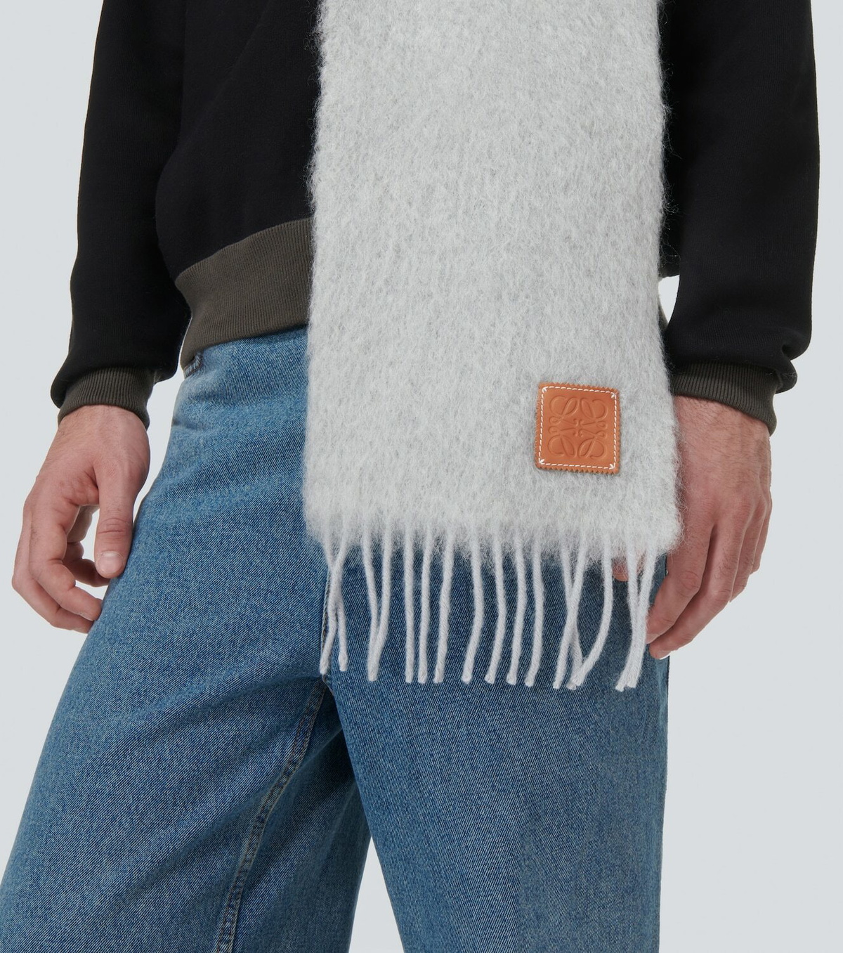 Loewe Mohair and wool scarf Loewe