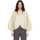 PLEATS PLEASE ISSEY MIYAKE Beige Coast Cardigan