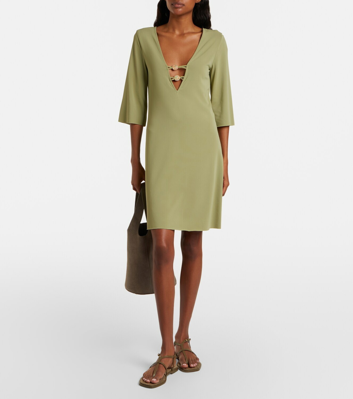 Eres Fabuleuse beaded midi dress
