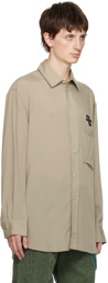 Song for the Mute Taupe Patch Shirt