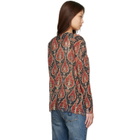 R13 Multicolor Printed Boyfriend Cardigan