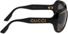 Gucci Black Navigator Sunglasses