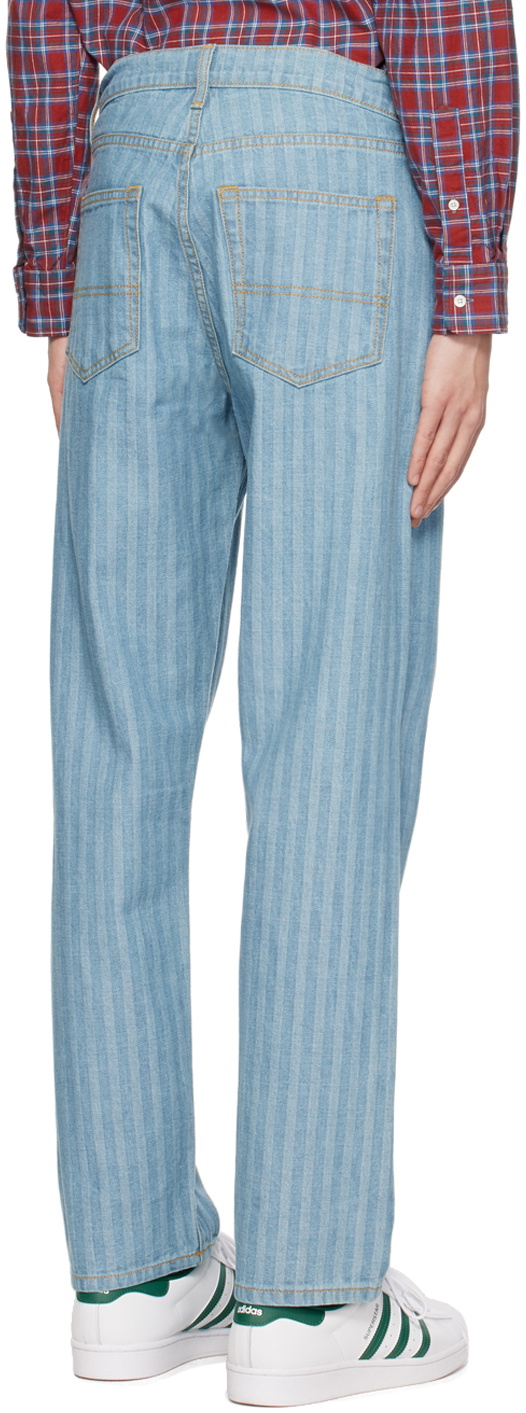 Noah Blue Pleated Jeans Noah NYC