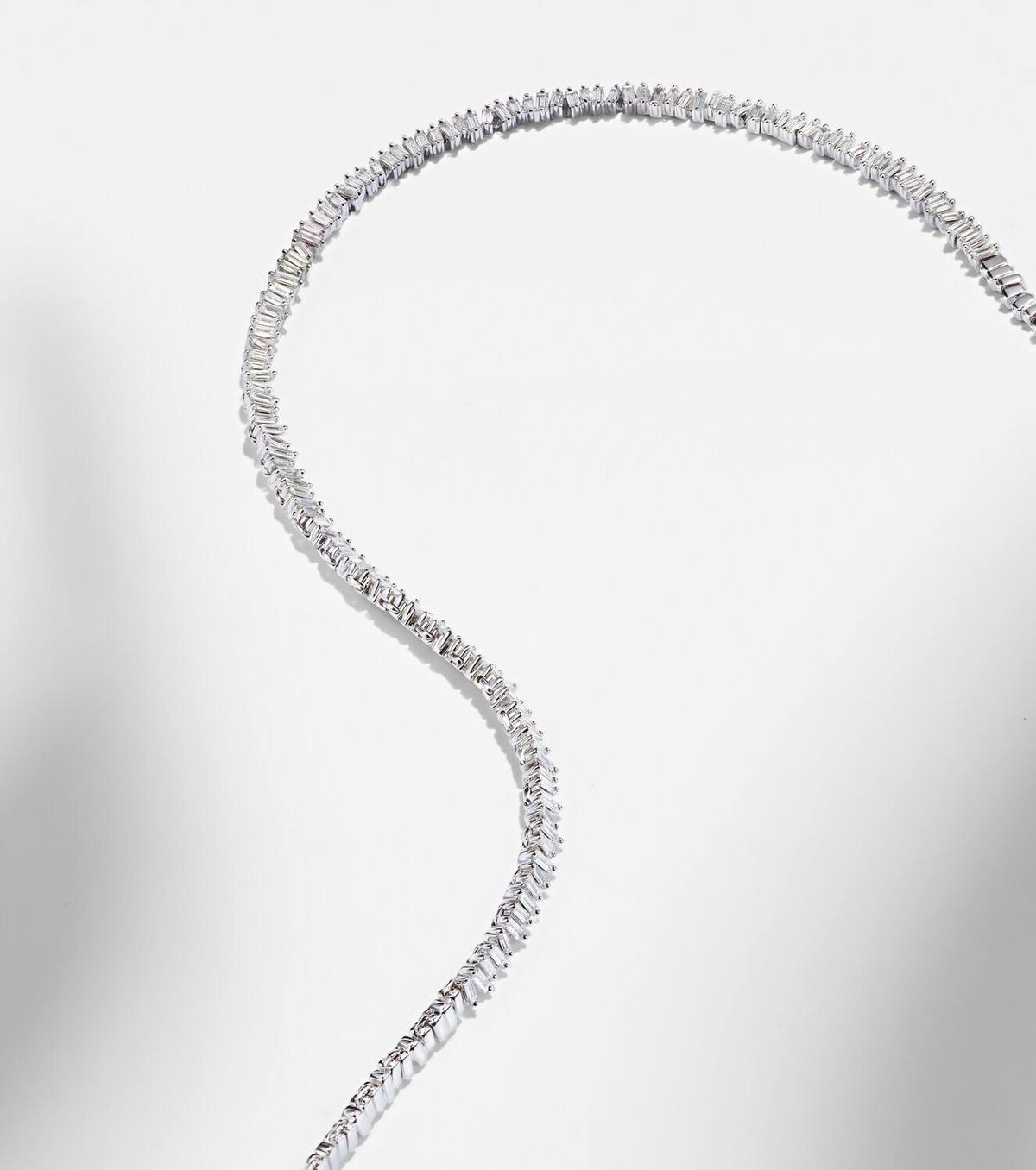 Suzanne Kalan Mini 18kt white gold (750/1000) necklace with diamonds