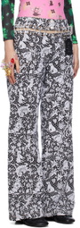 Chopova Lowena Black & White Bump Carabiner Jeans