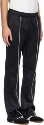 Diesel Black Contrast Piping Track Pants